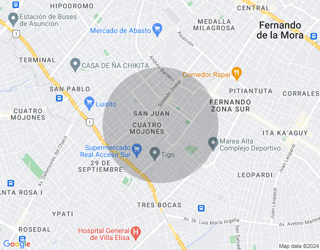 Imóvel no mapa