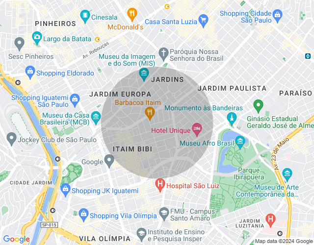 Imóvel no mapa