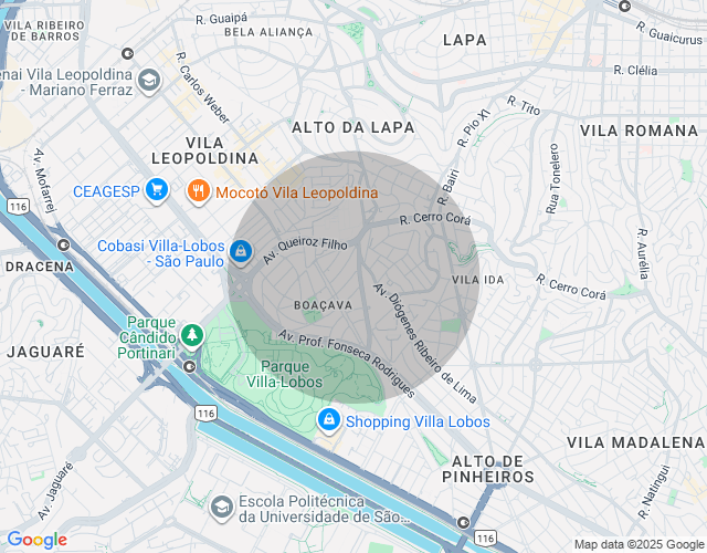 Imóvel no mapa