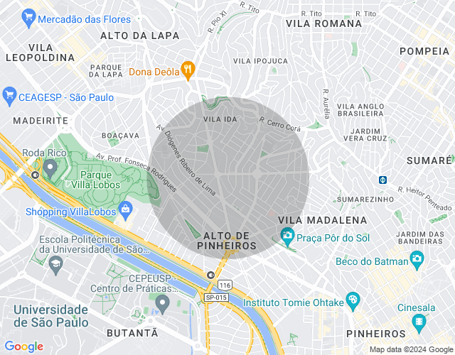 Imóvel no mapa