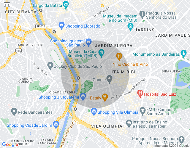 Imóvel no mapa