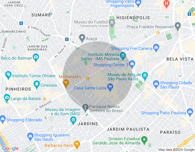 Imóvel no mapa