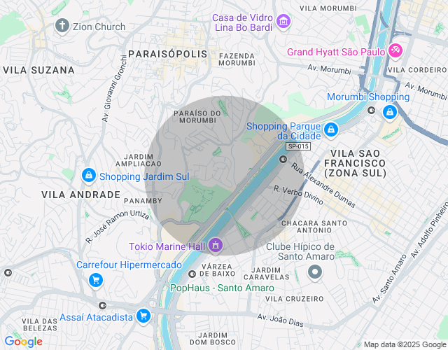 Imóvel no mapa