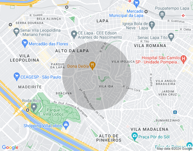 Imóvel no mapa