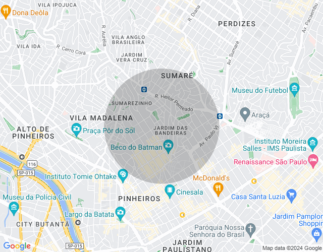 Imóvel no mapa