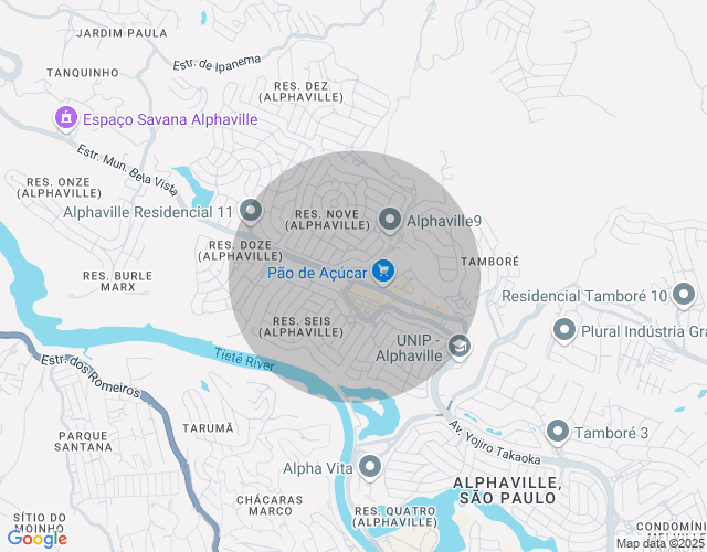 Imóvel no mapa