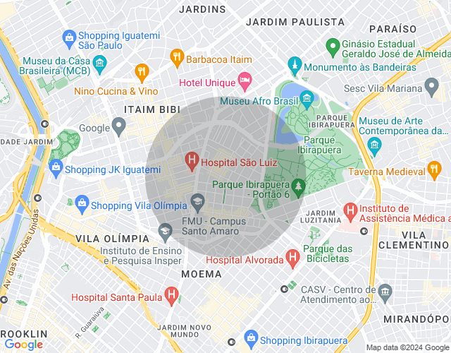 Imóvel no mapa