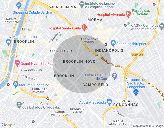Imóvel no mapa