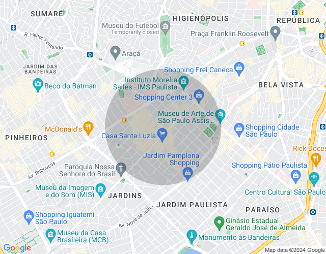 Imóvel no mapa