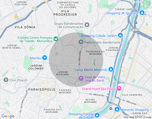 Imóvel no mapa
