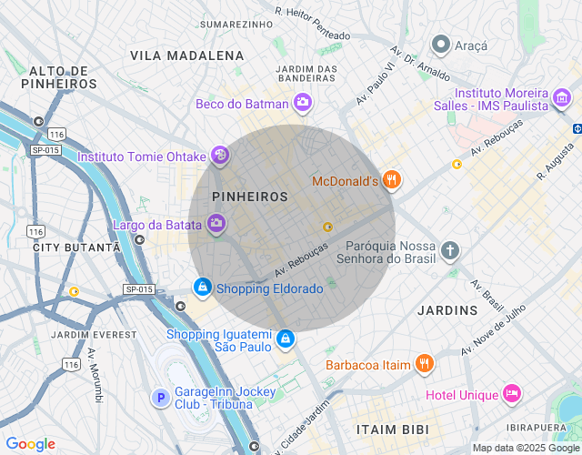 Imóvel no mapa