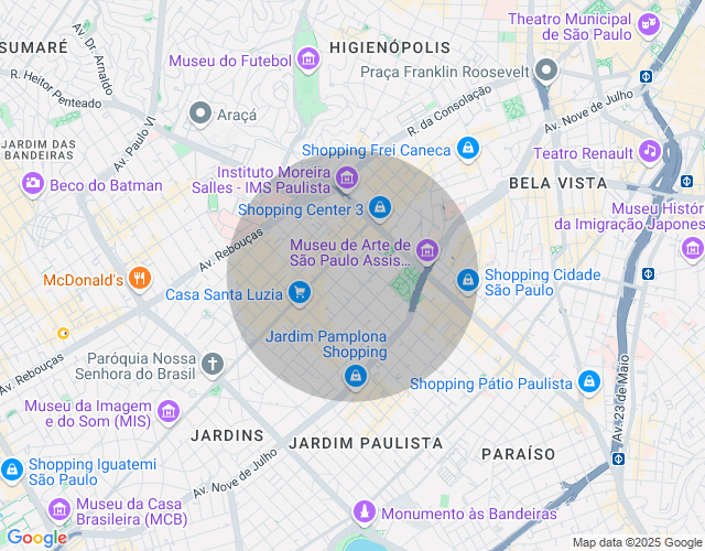 Imóvel no mapa