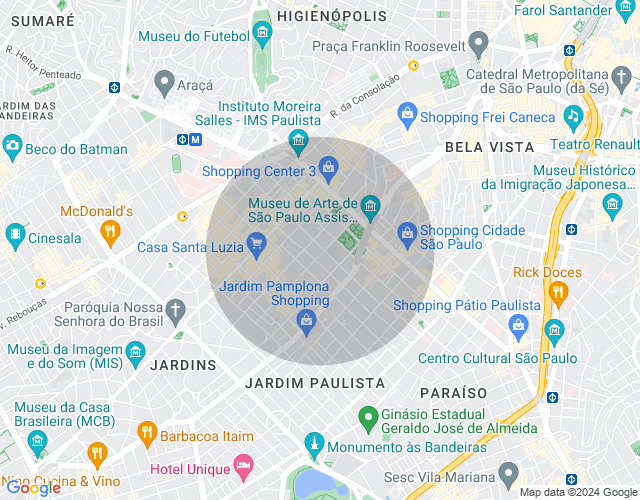 Imóvel no mapa