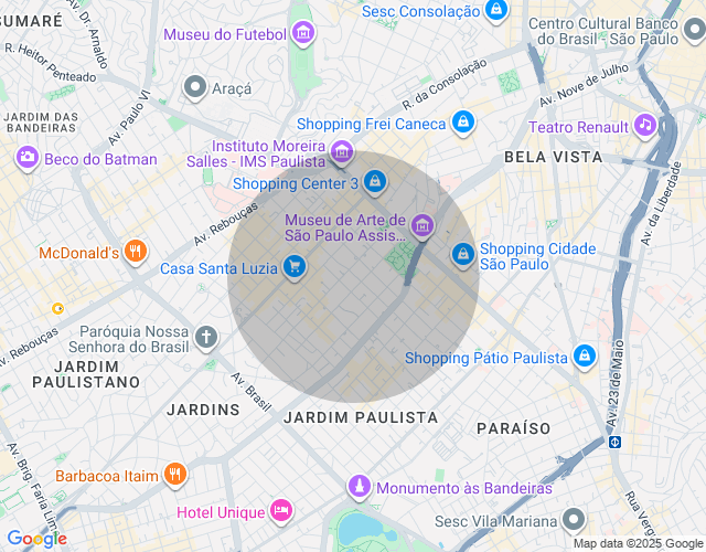 Imóvel no mapa