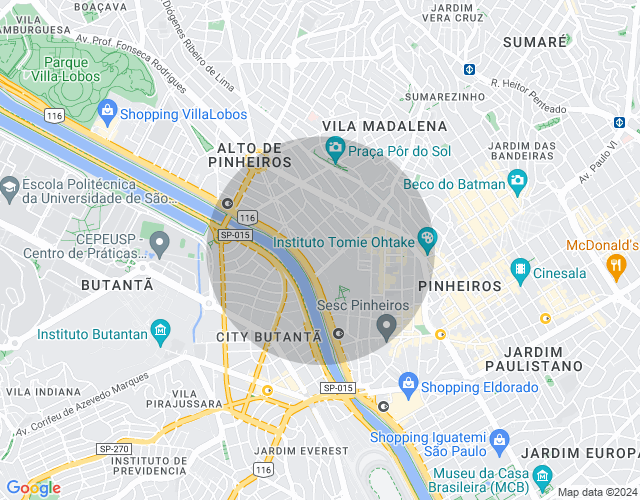 Imóvel no mapa