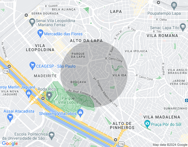 Imóvel no mapa