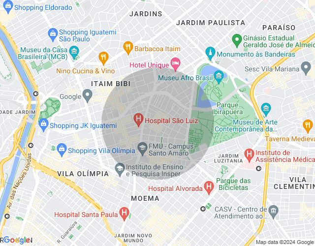 Imóvel no mapa