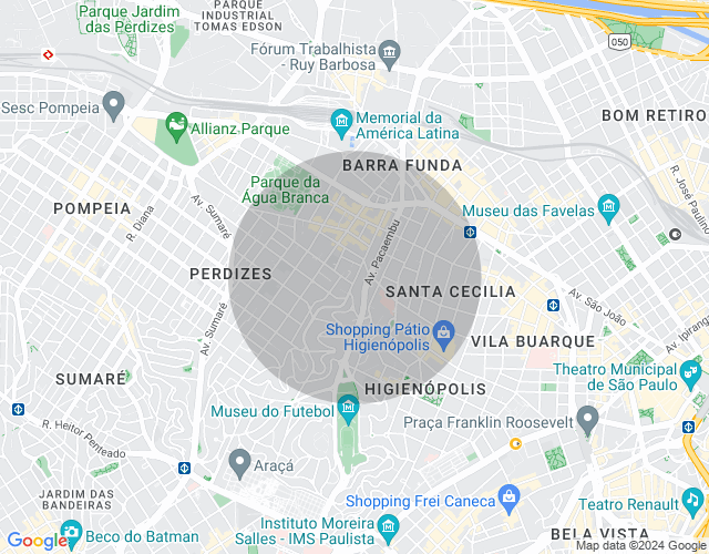 Imóvel no mapa