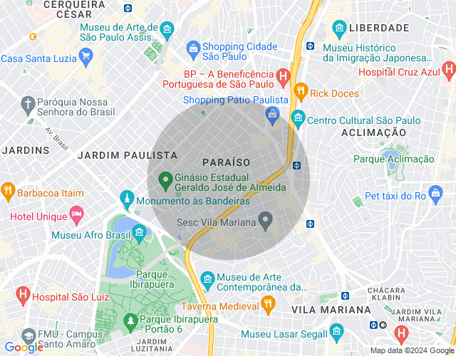 Imóvel no mapa