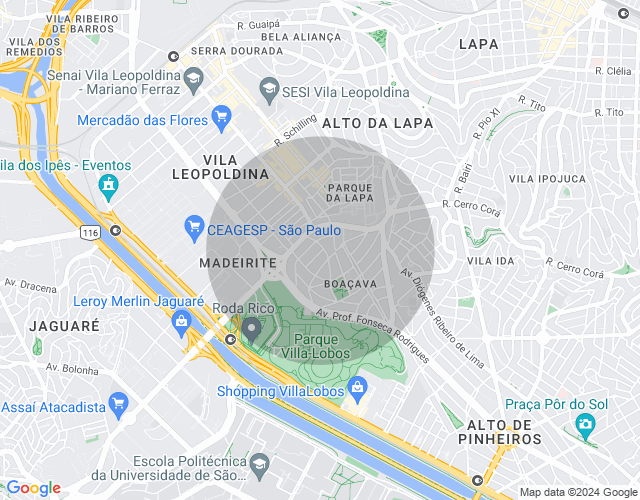 Imóvel no mapa