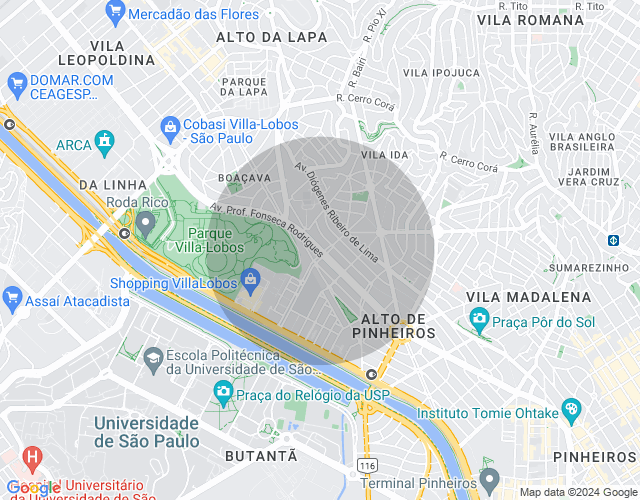 Imóvel no mapa