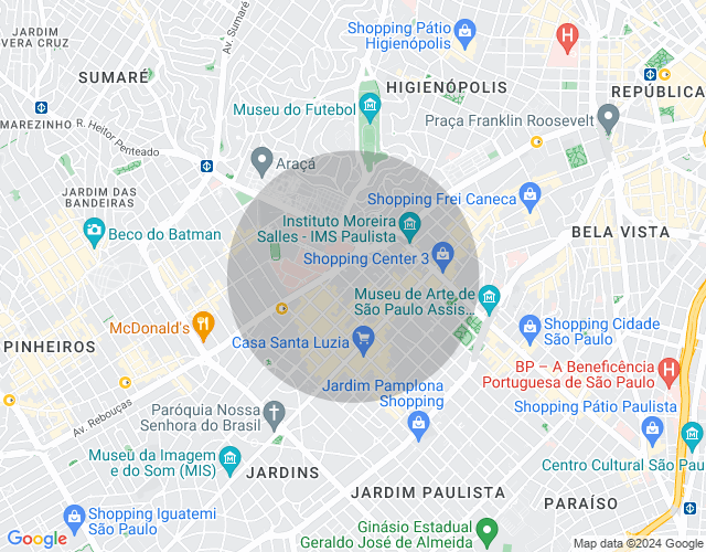 Imóvel no mapa