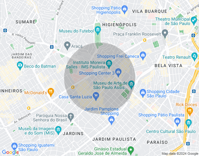 Imóvel no mapa