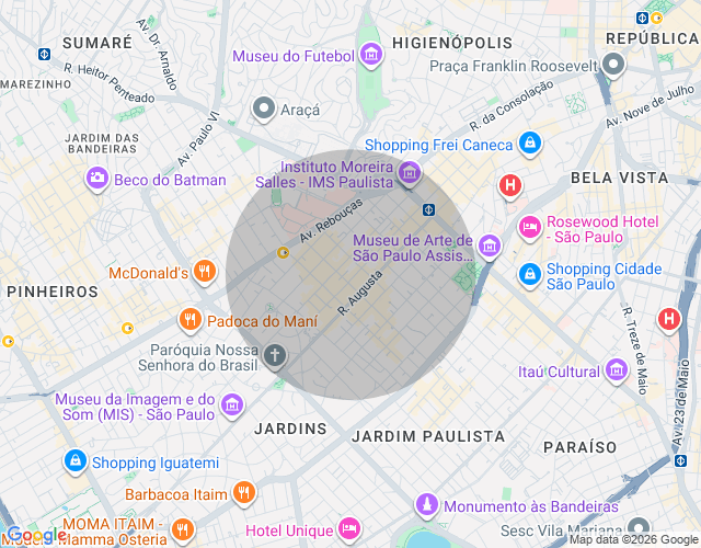 Imóvel no mapa
