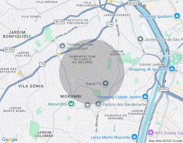 Imóvel no mapa