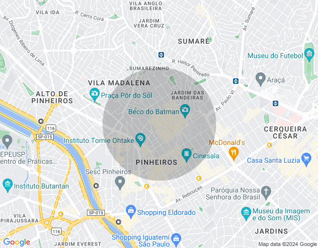 Imóvel no mapa