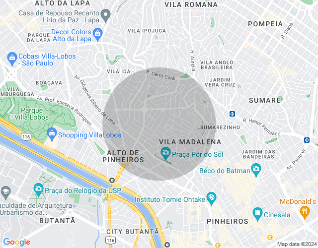 Imóvel no mapa