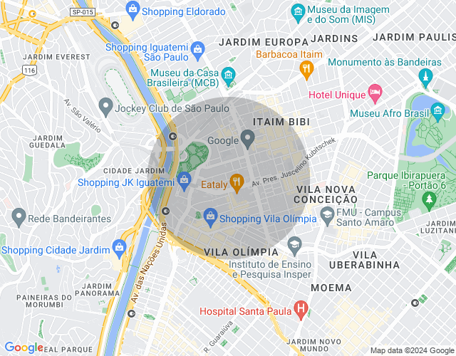 Imóvel no mapa