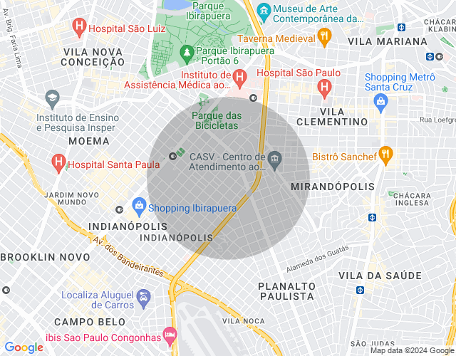 Imóvel no mapa