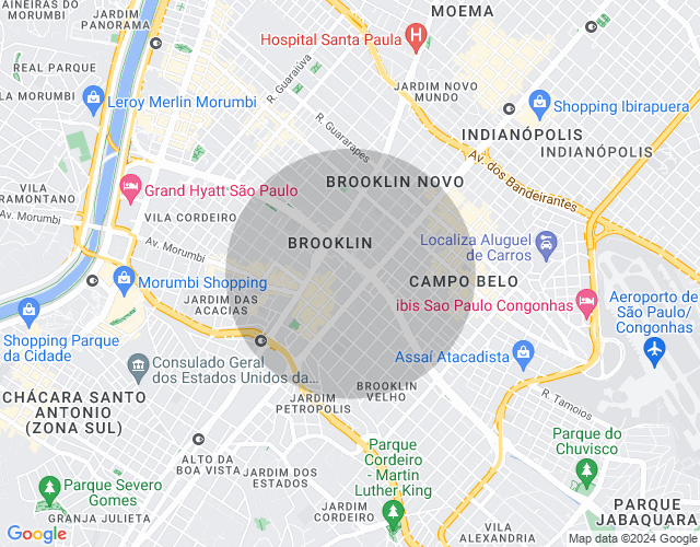 Imóvel no mapa