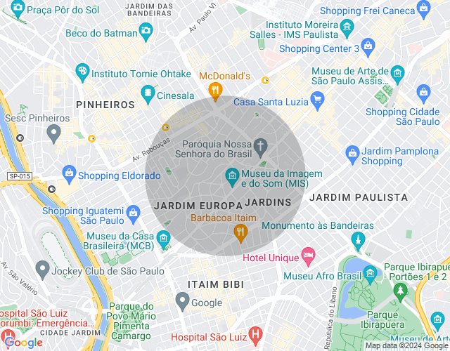 Imóvel no mapa