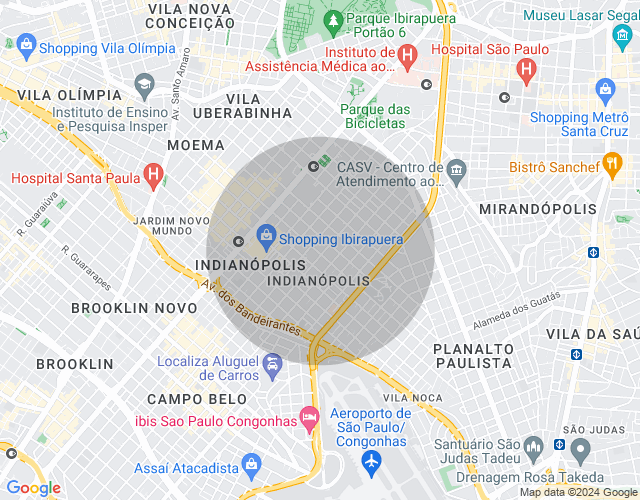 Imóvel no mapa