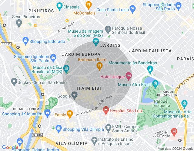 Imóvel no mapa