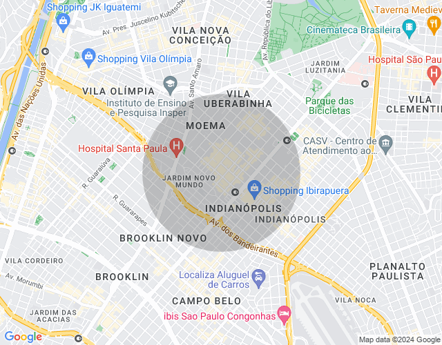 Imóvel no mapa