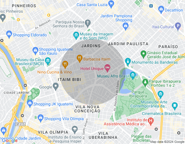 Imóvel no mapa