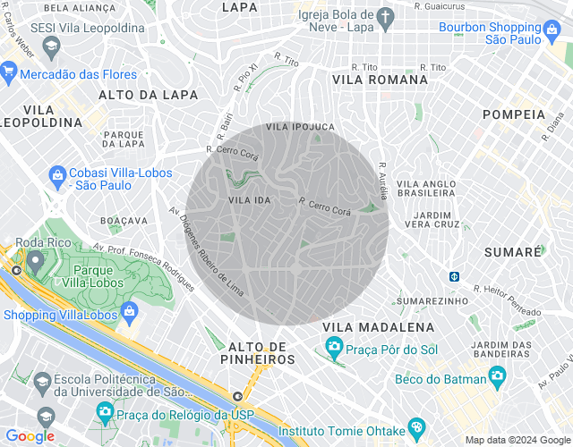 Imóvel no mapa