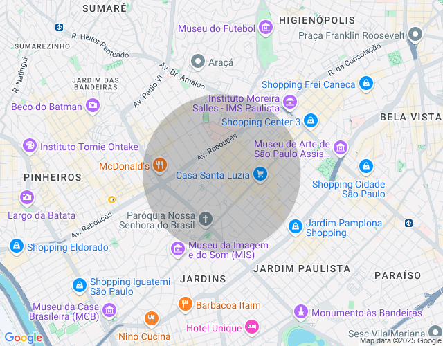 Imóvel no mapa
