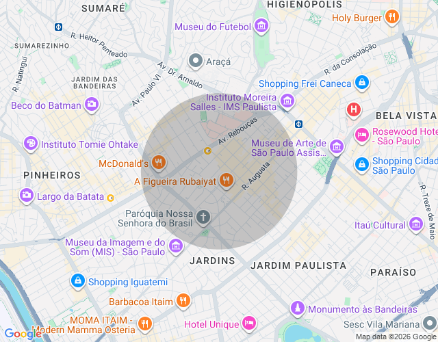 Imóvel no mapa