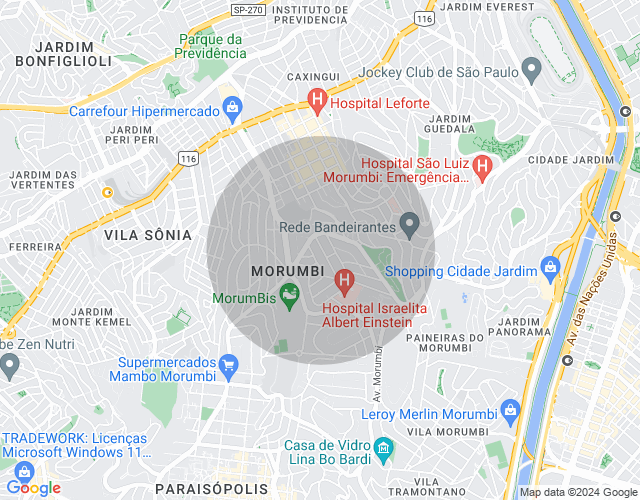 Imóvel no mapa