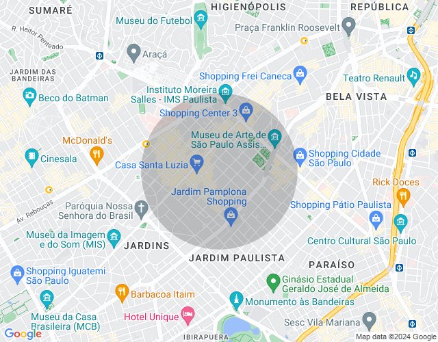 Imóvel no mapa