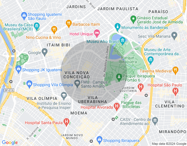 Imóvel no mapa