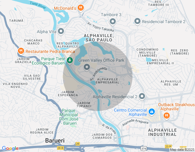 Imóvel no mapa