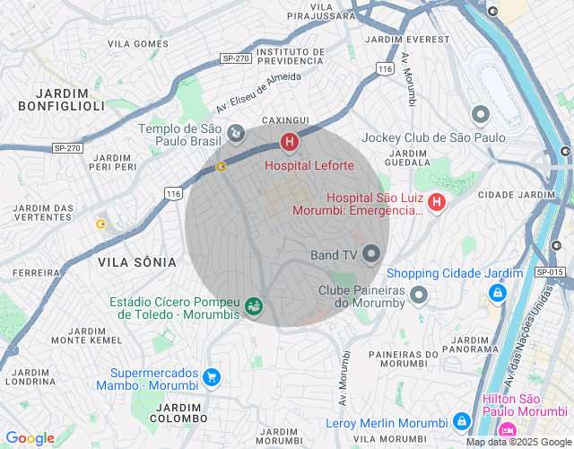 Imóvel no mapa