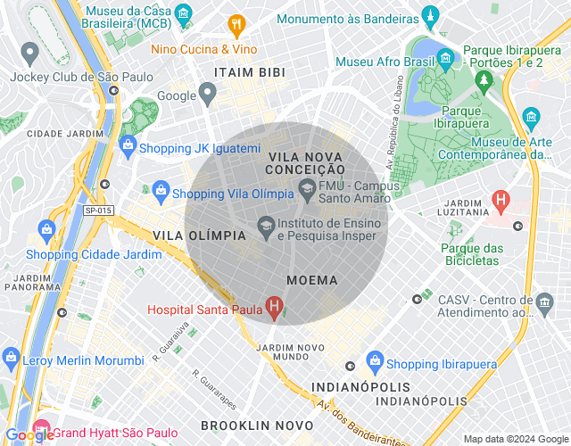 Imóvel no mapa