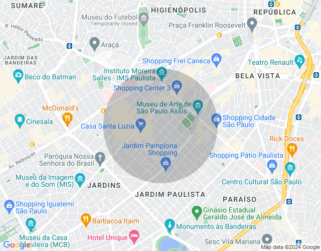 Imóvel no mapa