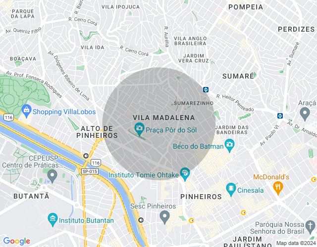 Imóvel no mapa